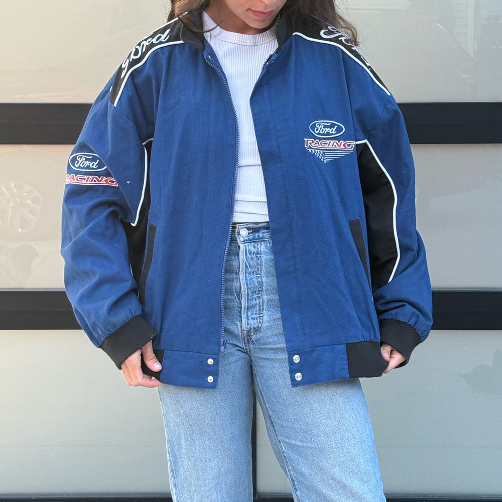 Vintage Ford Racing NASCAR Bomber Jacket